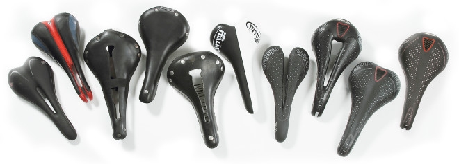 Different types top of bike seats