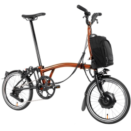 Brompton M4L Electric P-Line Folding Bike