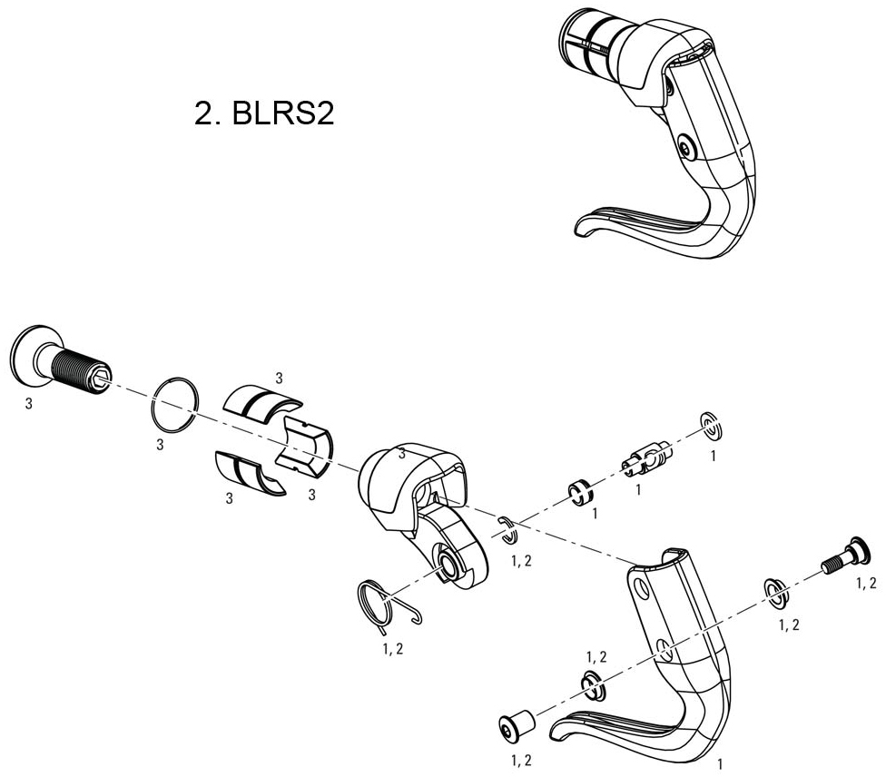 パーツ SRAM TT900 Sram Brake Lever Hardware Kit TT900/TT500 (1 pc) - JE James