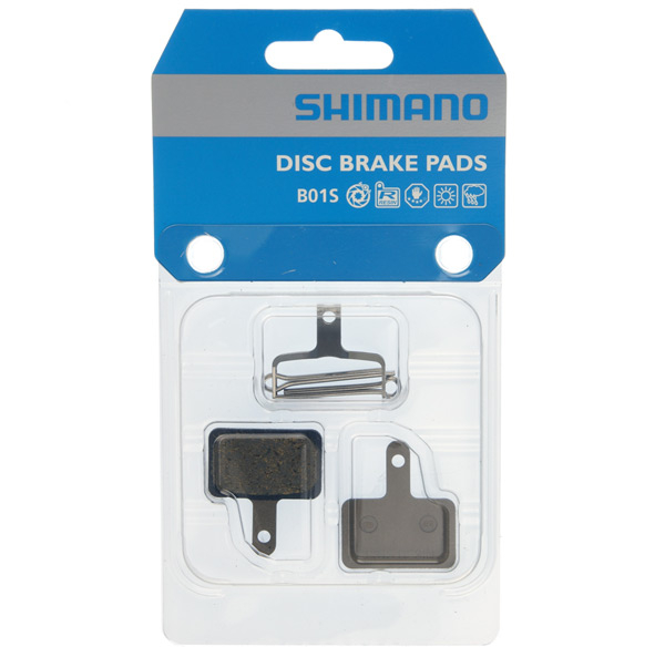 Shimano B01S Disc Brake Pads, Steel Backed, Resin - JE James Cycles